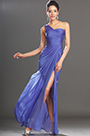Wunderbar Blau Ein Schulter Abendkleid