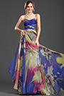 New Sweety Strapless Printed Evening Dress Party Dress