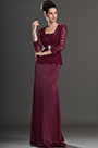 Elegant Weinrot Spitze Kleid der Mutter von Braut Tag Kleid