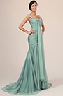 New Charming Fitted Green Evening Dress