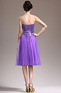 новое привлекательное фиолетовое коктейльное платье без бретельки