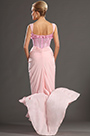 2013 S/S модный шоу розовое вечернее платье без бретелек