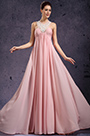 New Gorgeous Chiffon Halter Evening Dress Pink