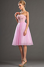 2013 P/E Fashion Show Sans Bretelles Rose Robe de Cocktail Robe de Bal