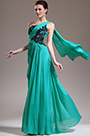 New Charming One Diagonal Shoulder Evening Dress