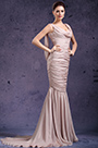 New Stylish Draped Neckline Evening Dress Prom Gown