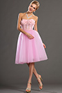 2013 P/E Fashion Show Sans Bretelles Rose Robe de Cocktail Robe de Bal