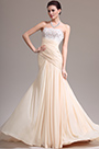 New Elegant Strapless Lace Evening Dress