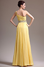 Wundervoll Ein Schulter Gelb Abendkleid