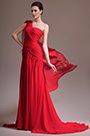 New Great Amazing One Shoulder Red Evening Dress