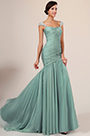 New Charming Fitted Green Evening Dress