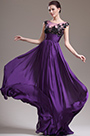 New Stunning Purple Evening Dress Prom Gown