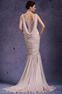 New Stylish Draped Neckline Evening Dress Prom Gown