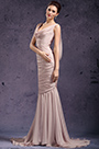 New Stylish Draped Neckline Evening Dress Prom Gown