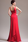 New Gorgeous One Shoulder Beadings Red Evening Dress