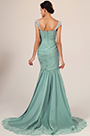 New Charming Fitted Green Evening Dress