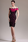 новое привлекательное офф плечи коктейльное платье с кружевами