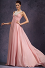 New Gorgeous Chiffon Halter Evening Dress Pink