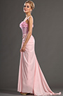 2013 S/S модный шоу розовое вечернее платье без бретелек