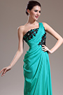 New Charming One Diagonal Shoulder Evening Dress