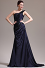 New Gorgeous One Shoulder Delicated Flowers and Beads Evening Dress