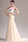 New Elegant Strapless Lace Evening Dress