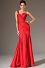 2014 Neu Rot Einfach Ein-Schulter Abendkleid Ballkleid