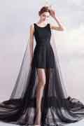 Noire Elégante Robe de Bal Robe de Soirée