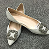Shiny Beadings Toe Closed Rhinestone Shoes