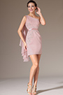 Pink One Shoulder Sheath Party Dress