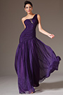 2014 Neu Lila Ein Schulter Einfach Schön Bodenlang Abendkleid