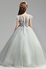 Princesse Robe de Fille Longue Grise