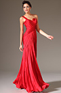 2014 Neu Rot Einfach Ein-Schulter Abendkleid Ballkleid