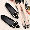 Fashion Suede Toe Closed Pointed Flat Shoes