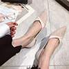 Women Suede Toe Closed Pointed Flat Shoes