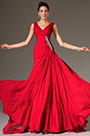 2014 Neu Rot  V-Ausschnicht A-Line Abendkleid