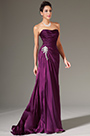 Simple Strapless Formal Evening Gown