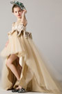 Champagne Sleeveless Children Flower Girl Dress