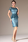 Short Sleeves Lace Mother of the Bride Dress
