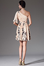 Printed One-Shoulder Short Cocktail Dress