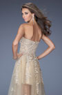 Chic Sweetheart Lace Applique Tulle Party Prom Dress