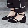 Simple Suede Toe Closed Pointed Flat Shoes