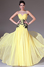 2014 Neu Gelb Oben Einfach A-Line Abendkleid