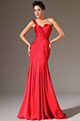 2014 Neu Rot Einfach Ein-Schulter Abendkleid Ballkleid