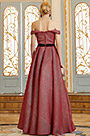 Off Shoulder New Burgundy Elegant Party Ball Gown -