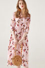 Chic Silk High Quality Printed Dress Summer Dress