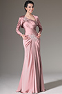 2014 Neu Pink Crepe Satin Bolero 2 Stück Formal Kleid