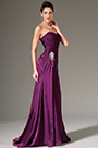 Simple Strapless Formal Evening Gown