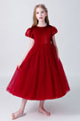 Classic Red Children Wedding Flower Girl Dress