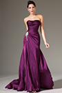 Simple Strapless Formal Evening Gown